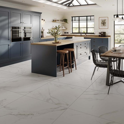 Sanford White Matt Porcelain Wall & Floor Tiles - 995mm x 995mm